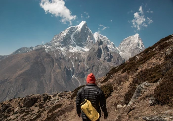 guy hiking